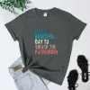 T-shirt Det är en vacker dag att krossa patriarki-tröjan retro feministiska lika rättigheter t-shirt trendig kvinnor tjej power feminism tee topp