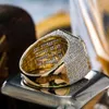 Lyxanpassade smycken för alltid kärleksförlovningsring 18K vit guld moissanite diamant
