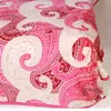 Roze kleur pauwvorm bloem flanel ROOD bed gespreid plat laken DEKEN 3size1280O