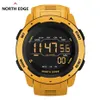 North Edge Men Digital Watch Watch Watche Sports Watches Dual Time Cotomet Alarm Waterproof 50m Digital Watch Clock334s