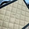 10A sac photo de haute qualité sac à bandoulière design sac à chaîne 21CM sac à bandoulière de mode compartiment intérieur en peau de vache caviar sacs de luxe pour femmes rose sac kaki avec boîte