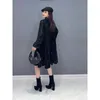 Casual Dresses SuperAen 2024 Winter Korean Style Versatile Doll Dress Mid Length Long Sleeve Fashion For Women