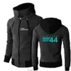 F1 Driver Lewis Hamilton Digital 44 Hombres Manga larga Color sólido Sudaderas Chaqueta Doble cremallera Sudaderas Diseño Tops deportivos