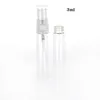 Wholesale 2400 pcs/lot 3ml Mini Mist Spray Bottle Small Clear Glass Empty Cosmetic Containers Bottles