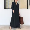 Robe 2023 Robe d'été Grande Taille 3XL 4XL 5XL Coton Lin Poche Maxi Robe pour Femmes Blouses Streetwear Lâche Décontracté Robes Longues