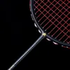 Graphite Single Badminton Racquet Professional Carbon Fiber Badminton Racket with Carrying Bag 240304