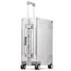 Valises Top qualité en aluminium voyage bagages affaires chariot valise sac Spinner embarquement continuer à rouler 20 24 26 29 pouces 230n