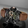 NaviForce Digital Men Watch Watoof Waterproof Randwatch LED QUARTZ CLATZ SPORT MĘŻCZYZNIE MĘŻCZYZNIE WAKTY RELOGIOS MASCULINO 240227