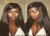 JYZ Brazilian Silky Straight Lace Front Human Hair Wigs For Black Woman 130 Density Glueless Full Lace Wigs with Baby Hair Natural1891969