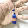 Keychains Creative NOS Turbo Nitrogen Bottle Keychain Mini Metal Auto Pendant Keyfob Vehicle Keyrings Car Motorcycle Accessory Key Holder