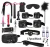 17pcs / set Vibromasseur point G Accessoires de jeu pour adultes SM Bondage Retenue Femmes Sex Toy Noylon Menottes Stimulateur de clitoris Adult Sex Shops Y29995177