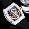 2024New Men's Watch RM88 Self-winding flywheel movement ribbon strap sapphire crystal mirror steel case designer watches