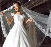 2017 novo elegante 5 m véu de casamento com borda aplicada whitemarfim acessórios de casamento vestido de casamento estoque longo charme véus de noiva 2662071