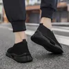 Sapatos casuais fujeak ultraleve tênis plus size anti deslizamento mocassins confortáveis malha esportes masculino ao ar livre respirável caminhada