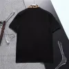 Polo da uomo di design in bianco e nero Marchio capo Moda casual di lusso 100% cotone traspirante antirughe sottile risvolto commerciale abbigliamento manica corta M-3XL