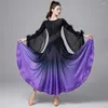 Bühne tragen Zwei Farbe Langarm Lotus Design Weibliche Latin Dance Kleid Für Frauen Samba Ballsaal Dancewear Kostüme NY23 AS7168