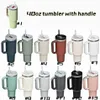 40oz Reusable Tumbler with Colored Handle and Straw Stainless Steel Insulated Travel Mug Tumbler Insulated Tumblers Keep Drinks Co2590