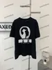 Xinxinbuy Men designer tee t shirt 2024 porträtt mönster bokstav jacquard kort ärm bomull kvinnor grå svart vit s-2xl