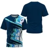 Magliette da uomo T-shirt di marca Tuta da ping pong e badminton Camicia sportiva estiva quotidiana Top a maniche corte traspirante grande