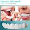 Upper Lower Veneers False Teeth Denture Bright White Shade Fake Braces Smiling Veneers Perfect Laugh Veneers Cosmetic Denture 240229