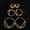 3 4 5 cm grootte Hoops Oorbellen Designer Fashion Big Hoop Huggie F Letters Luxe Overdrijven koperen Oorbel Merken Vrouwen Sieraden Birt2391