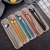 Stainless Steel Drink Pearl Milkshake Bubble Tea Straw Spoon Bar Accessories Colorful Reusable Metal Drinking Sets Straws208z