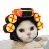 Vêtements de chien Costume de cheveux Cosplay perruques chapeau confortable accessoires de fête drôle chat de compagnie tricot pour chats chiens