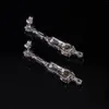 Boucles d'oreilles pendantes GEM'S BALLET luxe diamant-feu CZ- fantaisie jaune clair rose argent sterling 925 pour femme