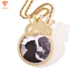 Lifeng Jewelry Custom Bell Hiphop Charm Out Vvs moissanite pamięć zdjęcie Diamentowy wisiorek