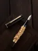 Hongdian N24 Year of the Dragon Limited Edition Borsted Metal Mahogny Fountain Pen Polish NIB Business Office Writing Gift 240229