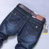 Jeans voor heren 2024 denimbroek Koreaanse mode gewassen baggy streetwear herenbroek mannelijk retro effen casual lang
