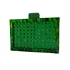 Mode Portemonnees En Handtassen Luxe Designer Groen Rotan Breien Acryl Schouder Crossbody Clutch Avondfeest Tas 240304