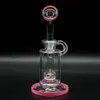 8.2in, Glas Perkolator Bong, Recycler -Glas -DAB -Rigs mit Quarzknaller, Farbwinkelglasrohre, Borosilikatglaswasserrohre, Glasschiffe, Raucherzugriffszugriffszugriffe