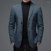 Men's Suits 2024 Gentleman Spring And Autumn Season Middle Aged Suit Top Clothes Casual No Iron Woolen 4963