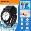 SANDA Women Watches Fashion Silikon Analog kwarcowy zegarek Baseball Sport Waterproof Boy Girl Casual Clock Prezenty 240226