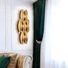 Vägglampa postmodern amerikansk kreativ enkel ljus gyllene lyxvilla vardagsrummet