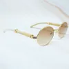 70% de réduction sur la boutique en ligne Ovale Hommes Carter Lunettes de soleil Mode Métal Luxe Designer Bois Corne de Buffle Lunettes Vintage Shades Buffs Retr249a