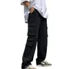 Мужские брюки, мужские энергичные длинные спортивные штаны из мягкой ткани с глубоким промежностью и несколькими карманами, летние удобные спортивные штаны-карго