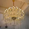 Chandeliers Large K9 Quality Diameter 120cm 36 Lamps Crystal Fixtures Lighting Chandelier For Living Room Villa