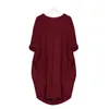Bahar Sonbahar Uzun Kollu Gevşek Elbise Hamile Kadınlar İçin Hamile Giysileri Vestidos Gravidas Lady Gebelik Elbiseleri 240228