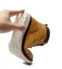 Botas impermeáveis ​​chirldren neve inverno meninas meninos sapatos quentes com lã moda couro para crianças eur tamanho 30-35