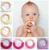 20pcs 신생아 안전 나무 면화 이빨 자연 링 링 베이비 chew circle round crochet soothers Infant 훈련 링 수제 장난감 4122248