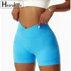 Été sans couture taille haute Yoga Shorts élasticité sport Leggings femmes respirant cyclisme Shorts fesse ascenseur Gym Shorts femmes 240308