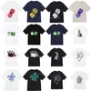 Sommer-Herren-T-Shirt-Designer-Hemden, kurzärmeliges Baumwoll-Eiscreme-Tischtennis-Würfel-Stil-Rundhals-Hemd mit bedrucktem Hemd in asiatischer Größe