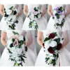 Wedding Flowers Bride Bouquet Hand Tied Flower Decoration Holiday Party Supplies European Chaise Longue Roses277L