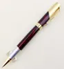 Jinhao 9009 Dark Red and Golden Luxury Diamond Extra Fine Nib Fountain Pen 038mm Ink Pennor för att skriva R201516057