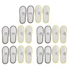 Bath Accessory Set 10Pairs Footwear Disposable Slipper Closed Toe Cotton Slippers Guest Home Sandals Hospitality Men Women