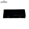 Fashion Black Velvet Zipper Jewelry Roll Bag for Jewellery Ring Earrings Organizer Storage Bag Portable Necklace Display Cases 240301