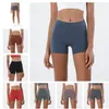 yoga double-sided grinding three-point pants yoga pants women's european and american high waist hip lifting peach buttocks gym shorts