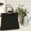 Taille Taschen Frauen Leinwand Schulter Einfarbig Casual Handtasche Große Kapazität Baumwolle Retro Wiederverwendbare Shopping Strand Tasche